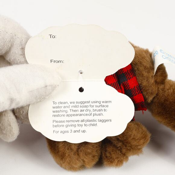 Vtg 1999 Wishpets Chocolate Moose 6'' Stuffed Mini Plush & Hang Tag - Picture 10 of 11